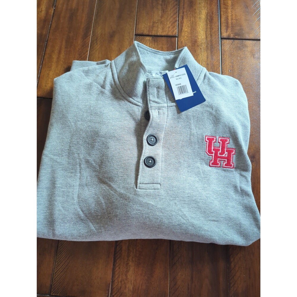 UH University of Houston cougars men's extra large sweatshirt embroidered logo